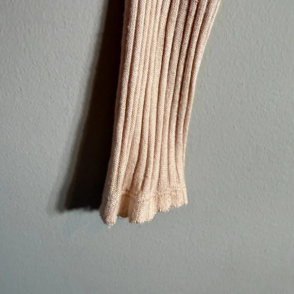 Free People We the Free Lover Rib Thermal Top Women's Small Pink Sweater Coastal - Picture 8 of 14